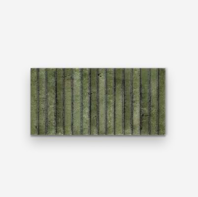 Curve Fluted Green 6x12