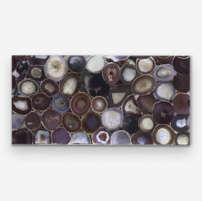 Agate Glass Wisteria Purple 18x36