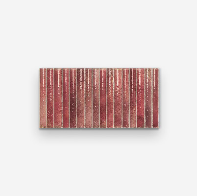 Curve Fluted Red 6x12