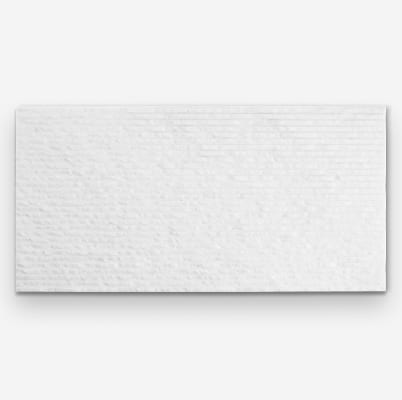Rakestone Carved Split Bianco Ice White 12x24