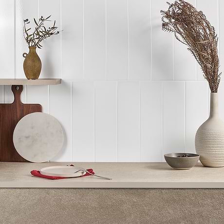 Colorplay White 4.5x18 Crackled Glossy Ceramic Tile