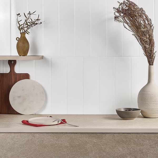 Colorplay White 4.5x18 Crackled Glossy Ceramic Tile