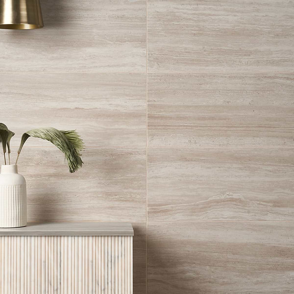 Sample-Nashville Beige Travertine Look Matte Porcelain Tile