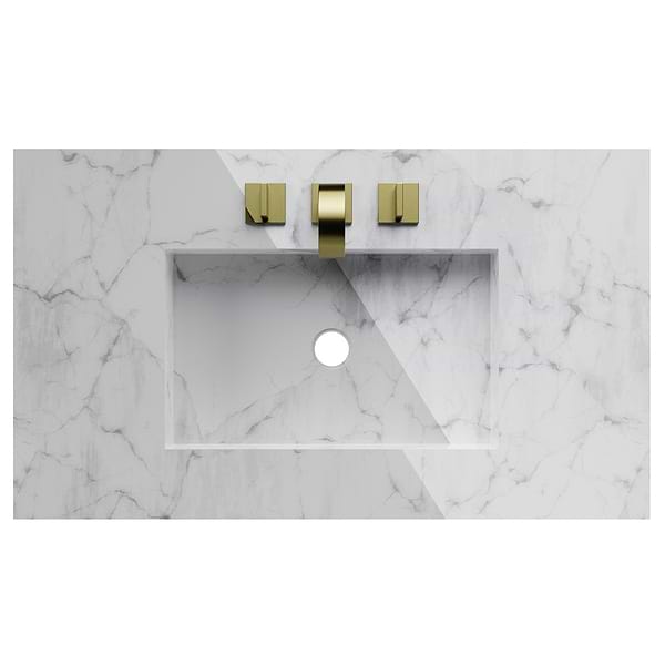 Classic Collection 36"  Carrara and White Vanity