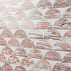 Moonrise Rosa Norvegia Pink Polished Marble Waterjet Mosaic Tile
