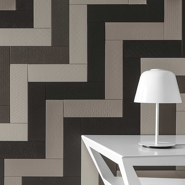 Tessuto Carbone Charcoal Black 4x12 Porcelain Matte Subway Tile