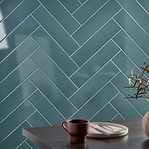 Colorplay Emerald Green 4.5x18 Crackled Glossy Ceramic Tile