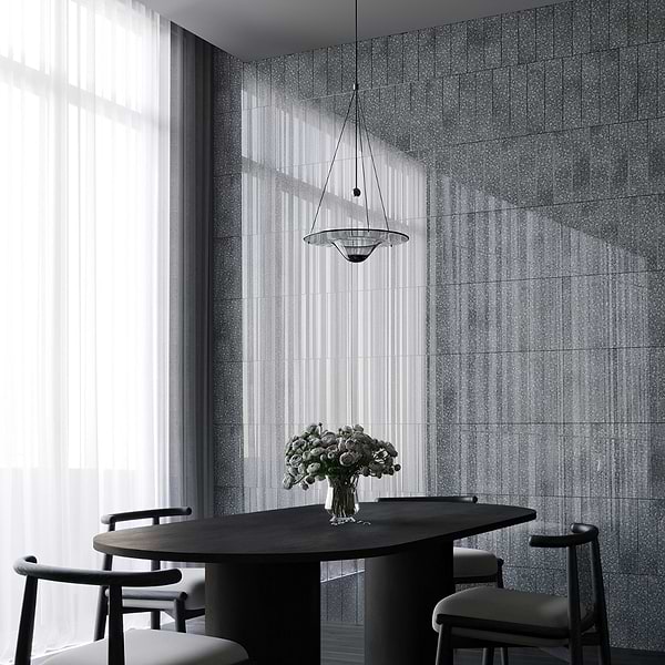 Marmont Iron Gray 4.5x18 Polished Antique Mirror Tile