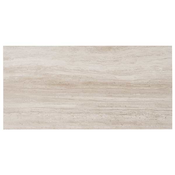 Nashville Beige 12x24 Travertine Look Matte Porcelain Tile