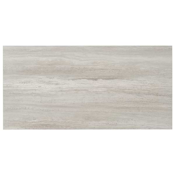 Nashville Gray 12x24 Travertine Look Matte Porcelain Tile