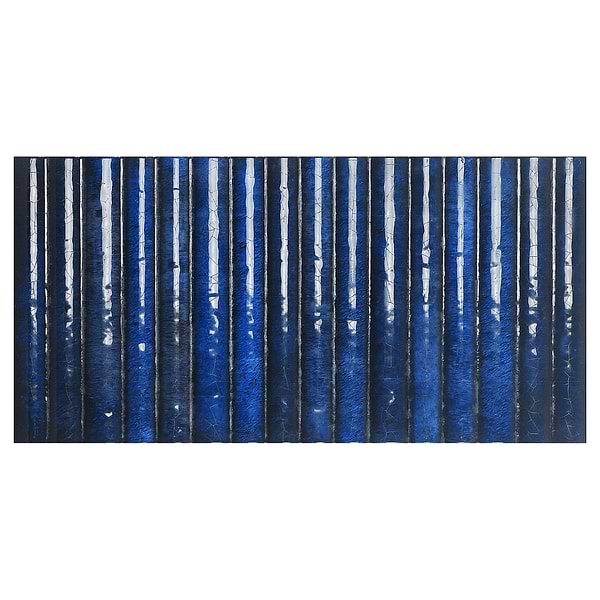 Curve Fluted Blue 6x12 3D Glossy Ceramic Tile