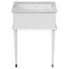 Classic Carrara 24" White Vanity with Gold accents ; in White; in Style Ideas Traditional, Transitional