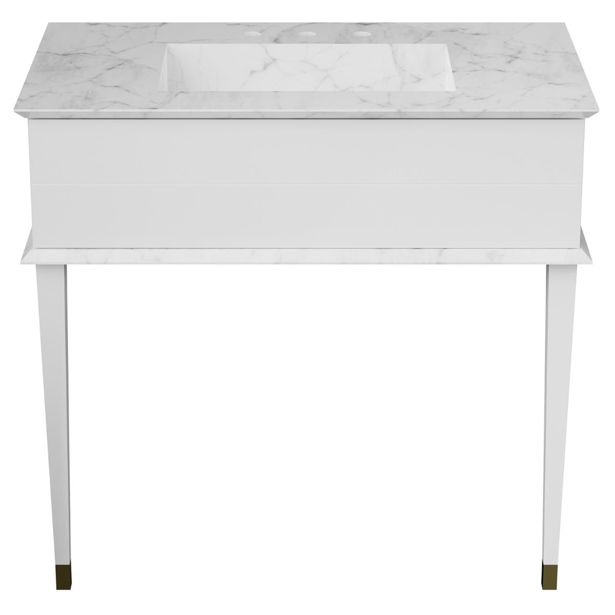 Classic Collection 36"  Carrara and White Vanity