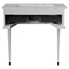 Classic Carrara 30" White Vanity with Gold Accents 