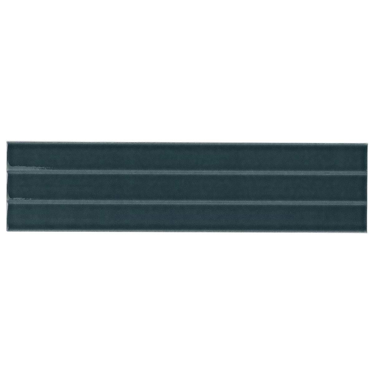 Colorplay Fluted Emerald Green 4.5x18 3D Crackled Glossy Ceramic Tile