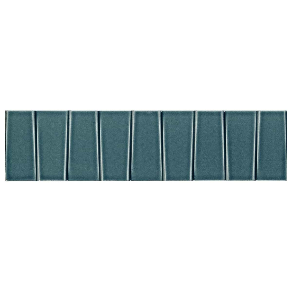 Colorplay Steps Emerald Green 4.5x18 3D Crackled Glossy Ceramic Tile