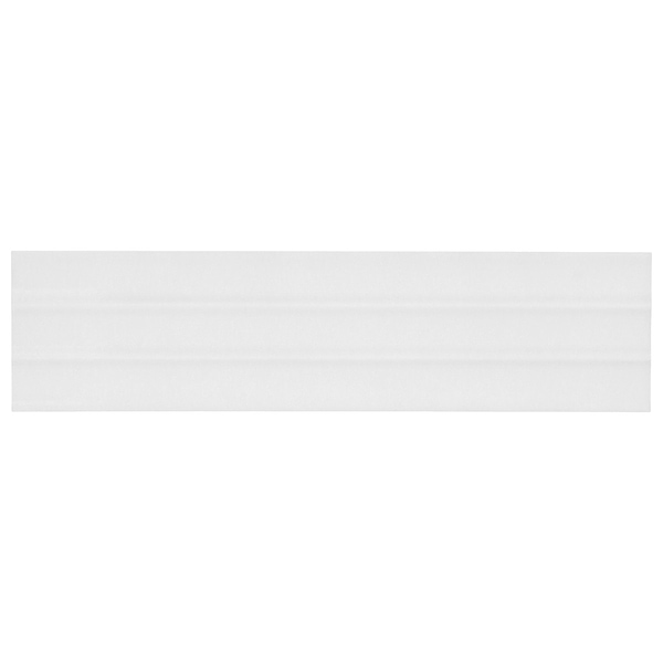 Colorplay Fluted White 4.5x18 3D Crackled Glossy Ceramic Tile