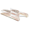Moonrise Rosa Norvegia Pink Polished Marble Waterjet Mosaic Tile