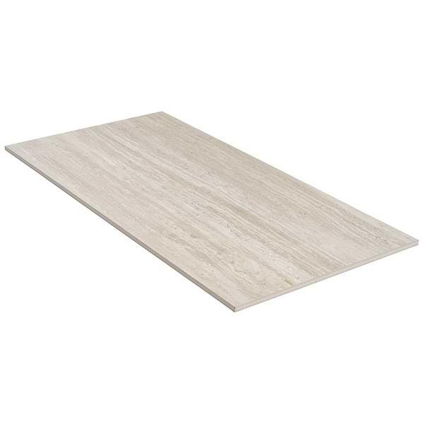 Sample-Nashville Taupe Travertine Look Matte Porcelain Tile