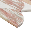 Moonrise Rosa Norvegia Pink Polished Marble Waterjet Mosaic Tile