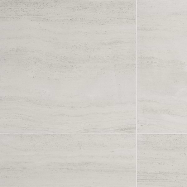 Nashville White 24x48 Travertine Look Matte Porcelain Tile