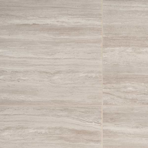 Nashville Taupe 24x48 Travertine Look Matte Porcelain Tile