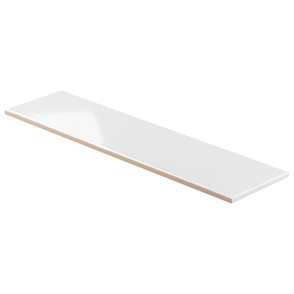 Colorplay White 4.5x18 Crackled Glossy Ceramic Tile