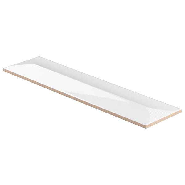 Colorplay Inflex White 4.5x18 3D Crackled Glossy Ceramic Tile
