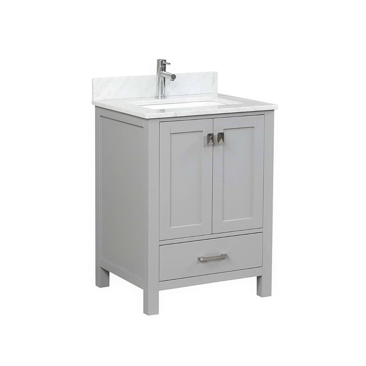 Athena 24'' Gray Vanity And Marble Counter