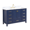 Athena  48'' Blue Vanity And Marble Counter; in Style Ideas Classic, Traditional, Transitional; released 2025; new, trends