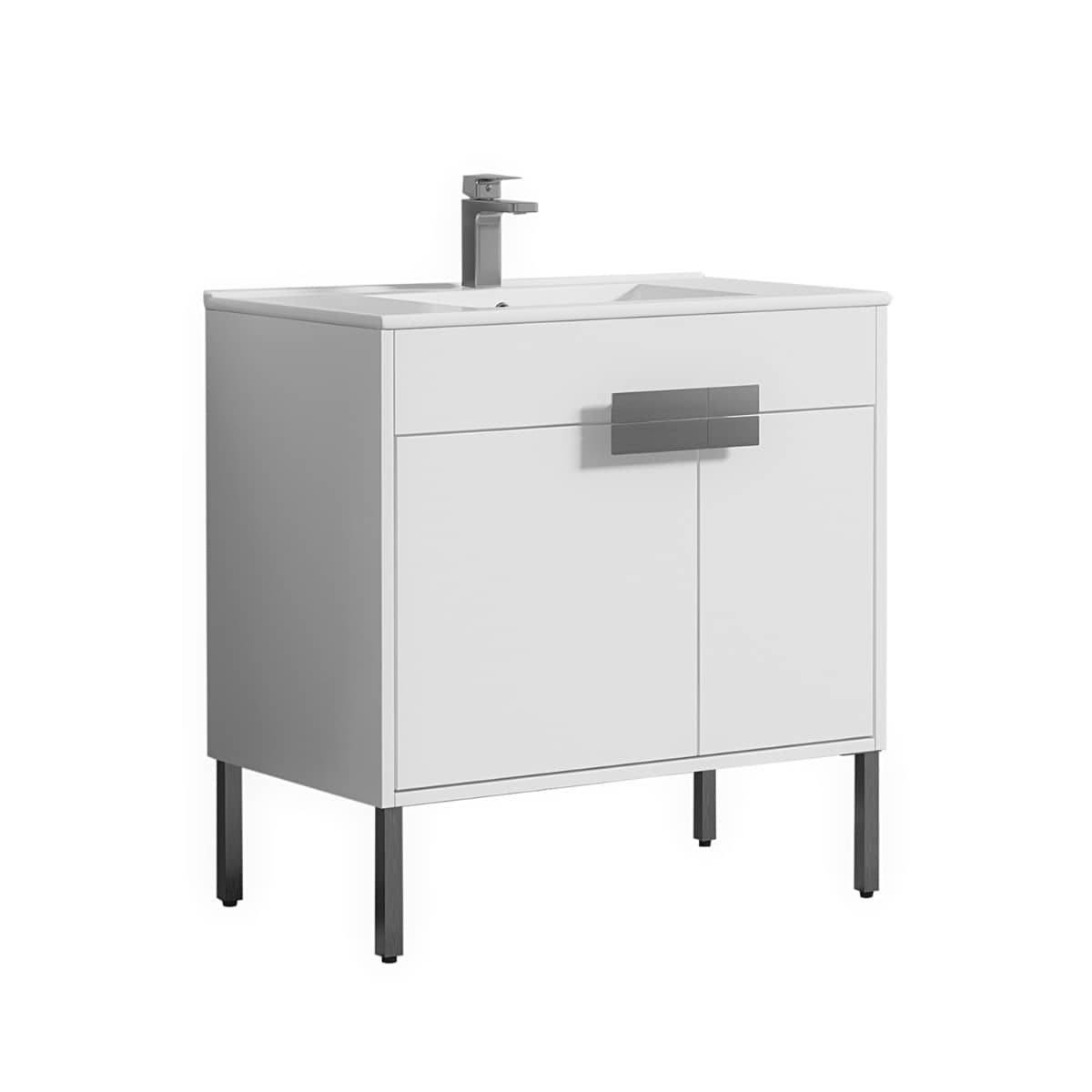 Portofino 36'' White Vanity And Counter