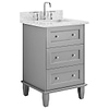Nora Gray 24" Single Vanity with Carrara Marble Top
