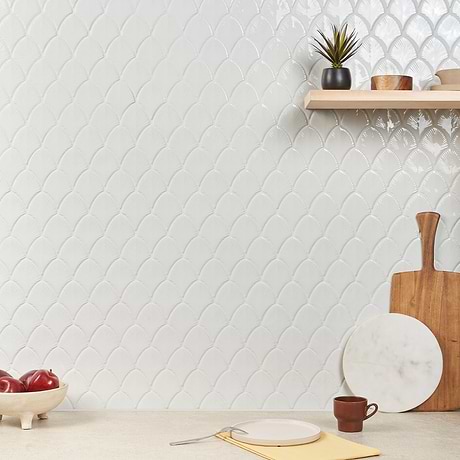 Nabi Fish Scale Glacier White 3x4
