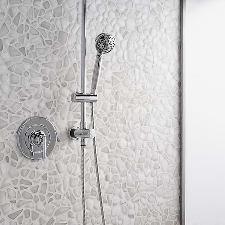 Riverglass White Frosted Glass Mosaic Tile