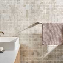 Seville Olimpia White 2x2 Travertine Look Matte Porcelain Mosaic Tile