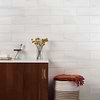Bianco Dolomite Premium White 4x12 Polished Marble Subway Tile; in White Marble; for Backsplash, Bathroom Floor, Bathroom Wall, Commercial Floor, Floor Tile, Kitchen Floor, Kitchen Wall, Outdoor Floor, Outdoor Wall, Shower Floor, Shower Wall, Wall Tile; in Style Ideas Art Deco, Classic, Contemporary, Traditional, Transitional
