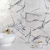 Lilac White 12x24 Polished Marble Tile; in White  + Dark veins Violeta; for Backsplash, Bathroom Floor, Bathroom Wall, Commercial Floor, Floor Tile, Kitchen Floor, Kitchen Wall, Outdoor Floor, Outdoor Wall, Shower Wall, Wall Tile; in Style Ideas Art Deco, Contemporary, Modern; released 2025; new, trends