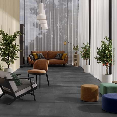 Bond LVT Venom Black 12x24 Rigid Core Click Luxury Vinyl Tile 
