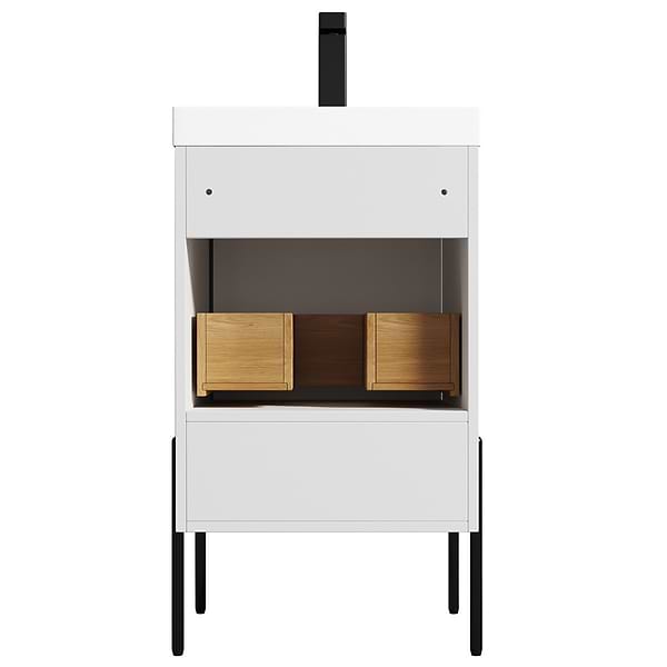Kaleb 20'' White Vanity and Counter