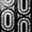 Elizabeth Sutton Arc Oval Noir Black & White 12x12 Honed Marble and Terrazzo Mosaic Tile