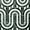 Elizabeth Sutton Arc Wave Forest Green 12x12 Honed Marble and Terrazzo Mosaic Tile