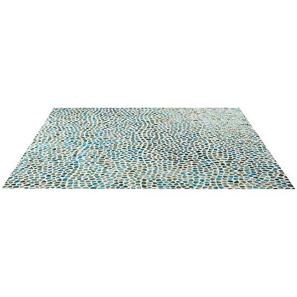 Komorebi Pebble Juneau Spring Multicolor Polished Glass Mosaic Tile