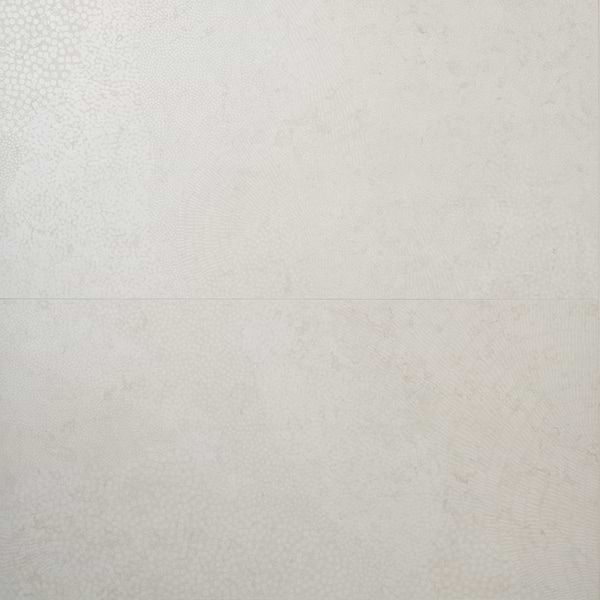 Corretta Wave Bianco White 24x48 Semi-Polished Porcelain Tile in Warm White, View 1