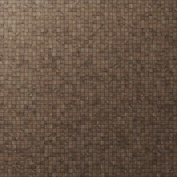 Portrait Copper 1x1 Matte Porcelain Mosaic in Brown, View 1