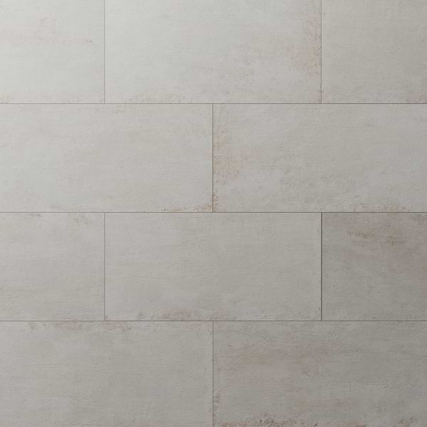 Portrait Ivory Beige 12x24 Matte Porcelain Tile in White, View 1