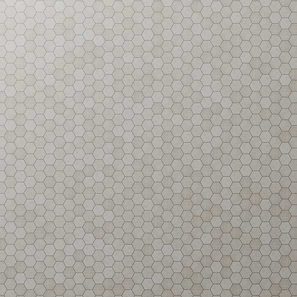 Portrait Ivory Beige 2" Hex Matte Mosaic Tile in White, View 1
