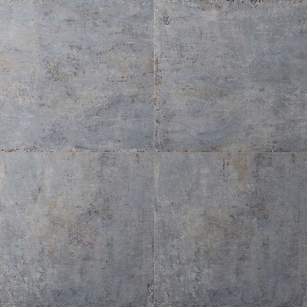 Portrait Ocean Blue 24x24 Matte Porcelain Tile in Blue Gray, View 1