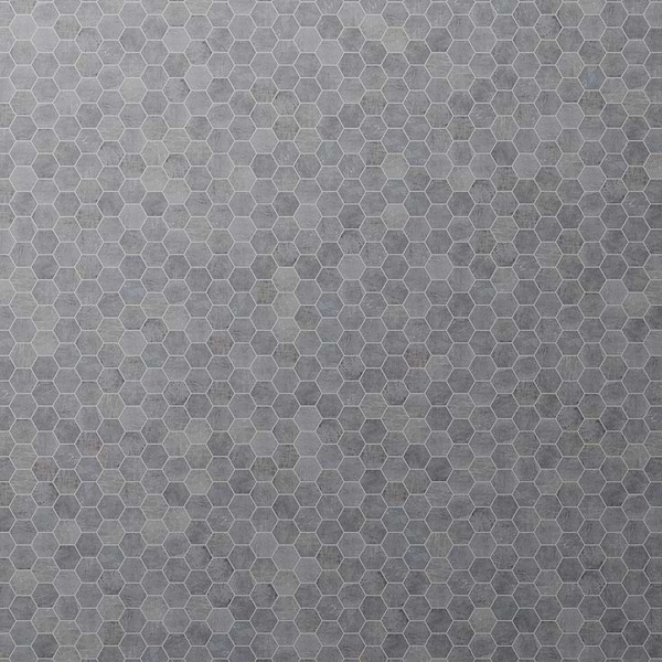 Portrait Ocean Blue 2" Hex Matte Mosaic Tile in Blue Gray, View 1