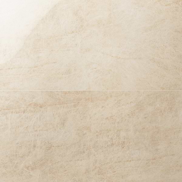Grand Taj Mahal Lux Shimmer Champagne Beige 24x48 Stone Look Polished Porcelain Tile in Beige, View 1