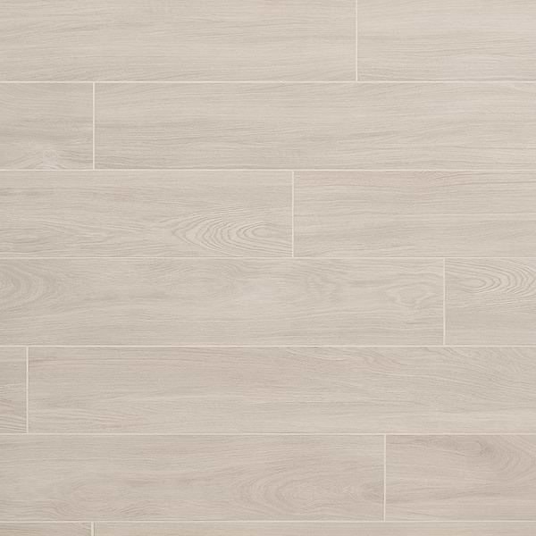 Millie Smoke Gray 8x48 Wood Look Matte Porcelain Tile in Gray, View 1